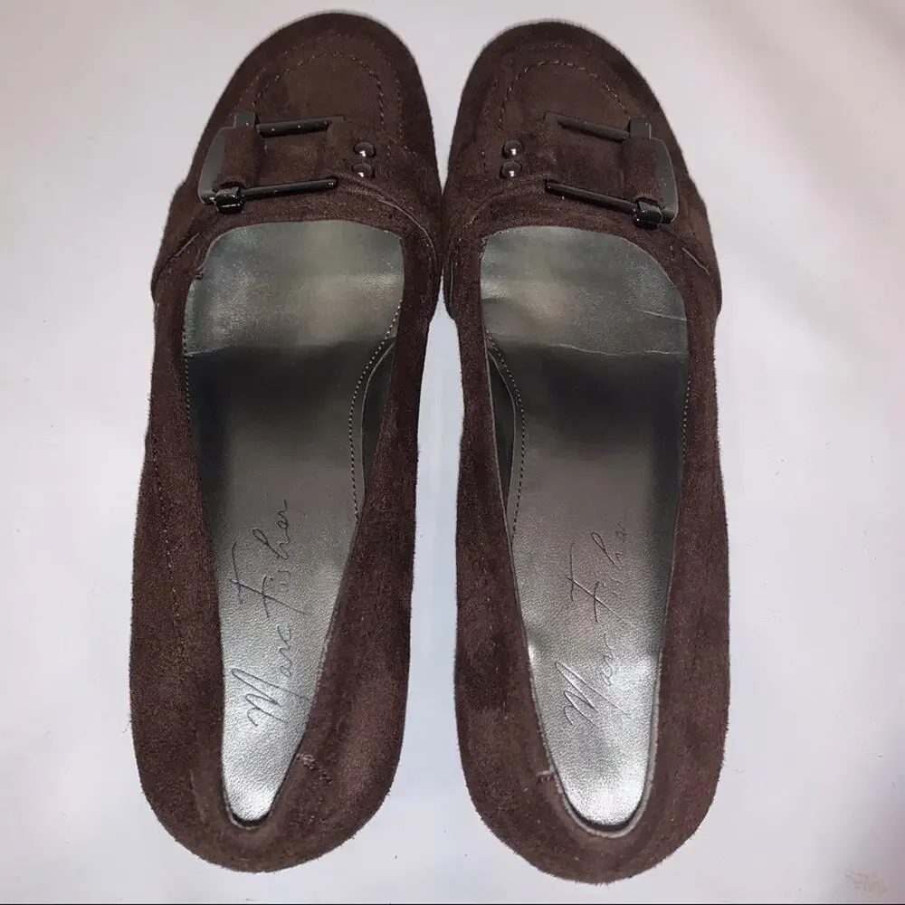 Marc Fisher Women's Atlas2 Wedge Loafers/Heels Sz 7